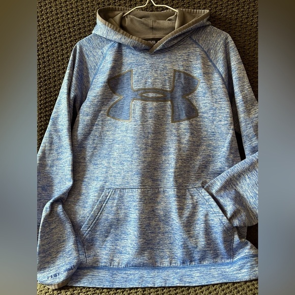 Under Armour Other - Under Armour Boy’s Blue Hoodie ‘Cold Gear’ Loose Fit, Front Pocket; Size YXL